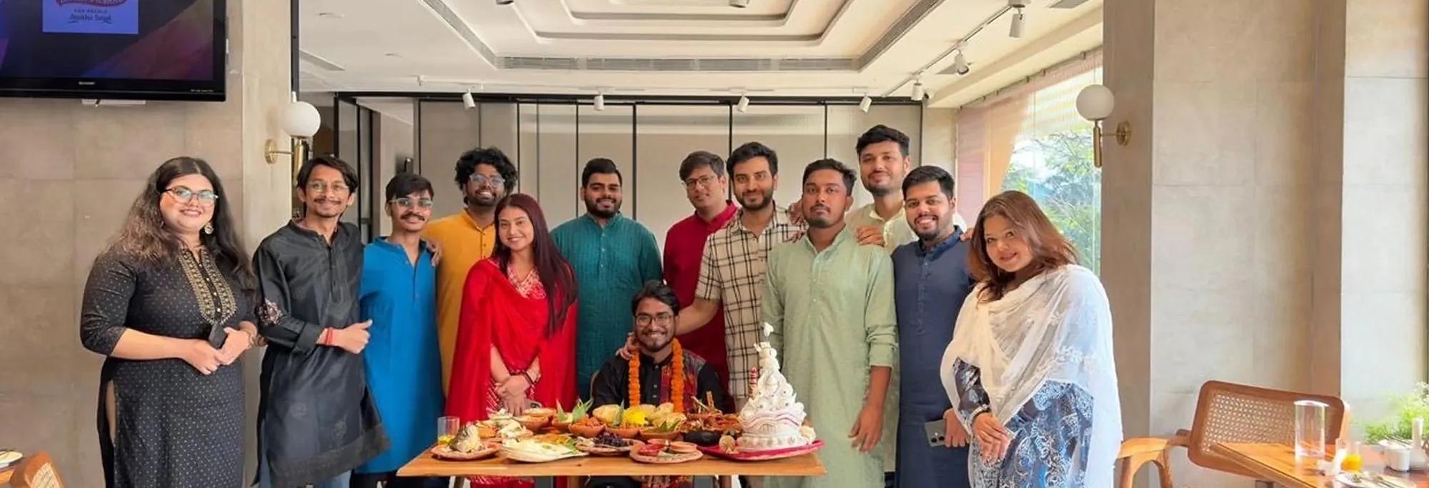 The flutrr team at a celebration